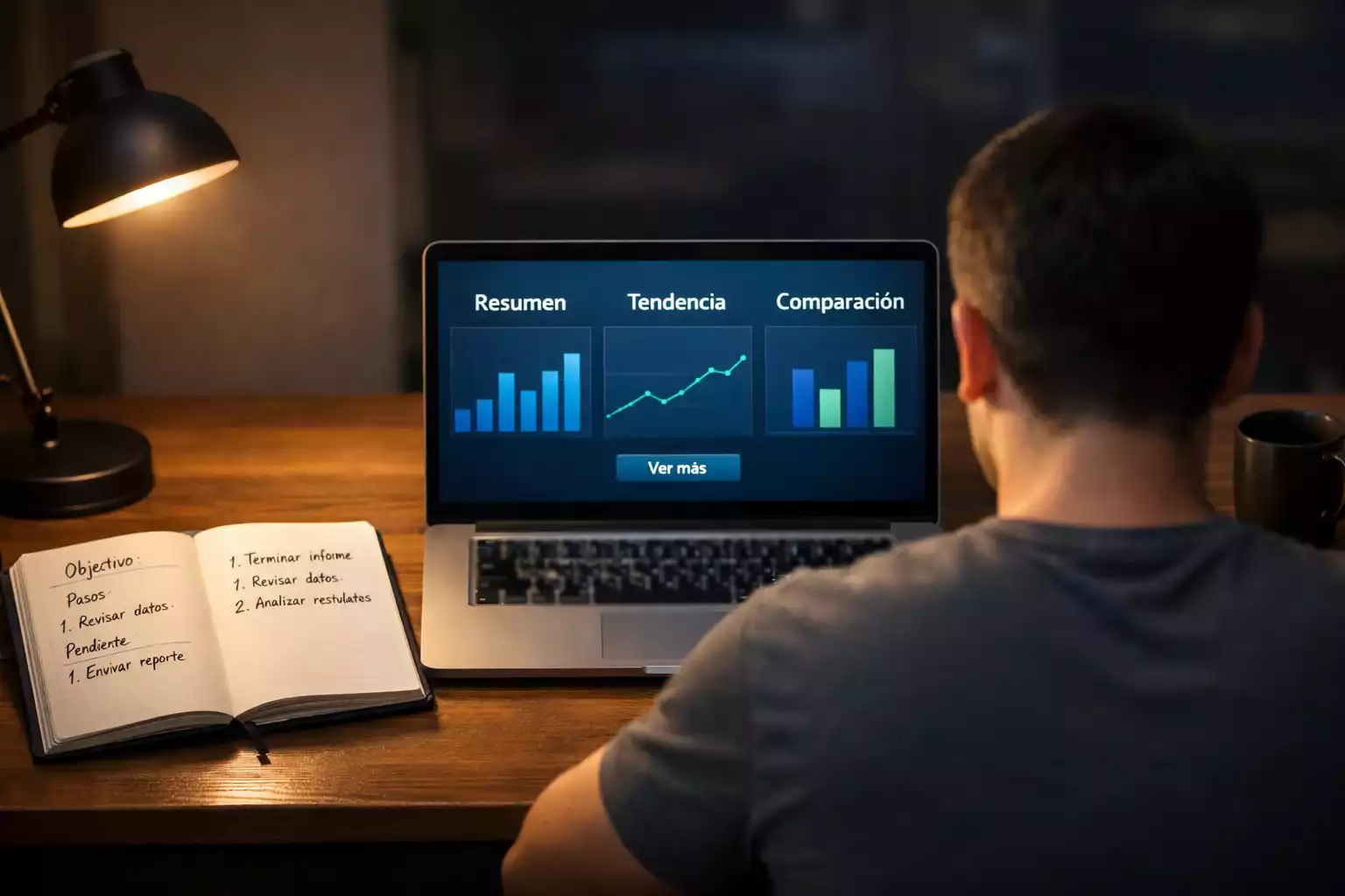 Persona analizando estadísticas de fútbol americano NFL en un portátil