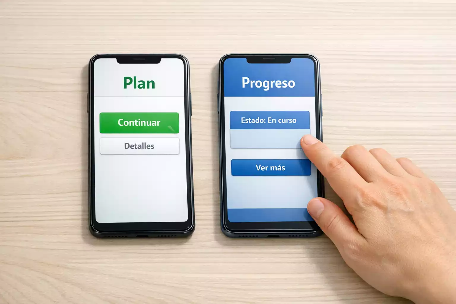 Dos smartphones mostrando diferentes cuotas de apuestas deportivas