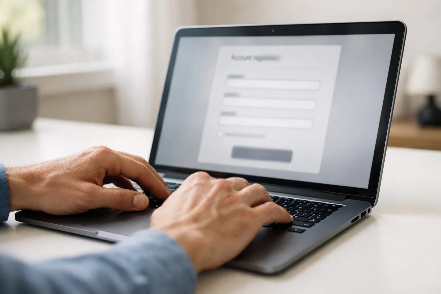 Formulario de registro en una plataforma de apuestas online